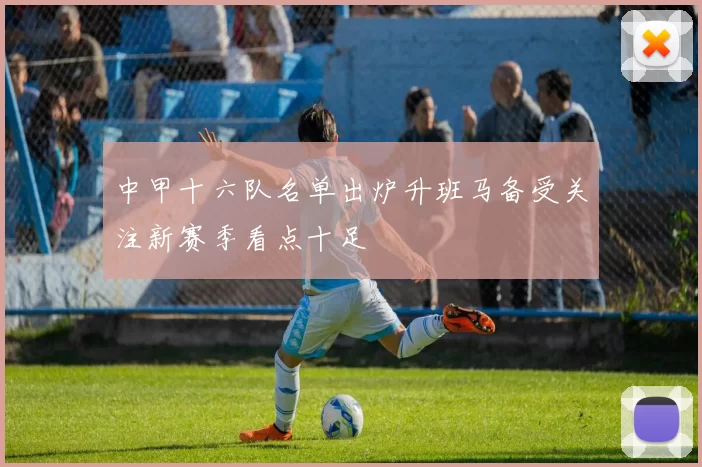 中甲十六队名单出炉升班马备受关注新赛季看点十足