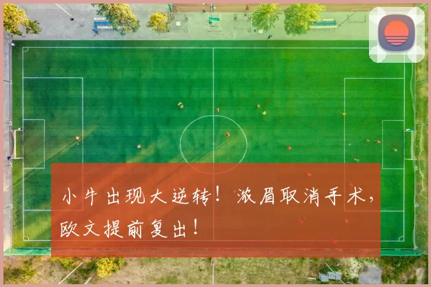 小牛出现大逆转！浓眉取消手术，欧文提前复出！